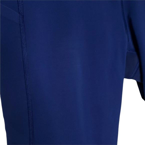 Lululemon Pace Rival Crop Leggings 8 Blue Mesh Panels Wicking Pockets - Picture 8 of 10